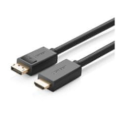 Ugreen Ugreen egyirányú kábel DisplayPortról HDMI 4K 30 Hz 32 AWG 1,5 m fekete (DP101 10239)