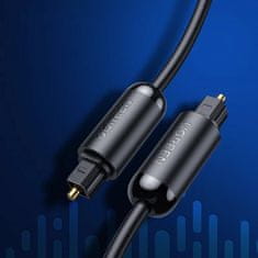 Ugreen Ugreen optikai audiokábel 1,5 m digitális szálas Toslink SPDIF szürke (70891)
