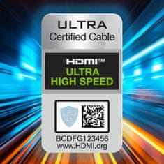 WOZINSKY Wozinsky HDMI 2.1 8K 60 Hz 48 Gbps / 4K 120 Hz / 2K 144 Hz 1 m-es ezüst (WHDMI-10) kábel