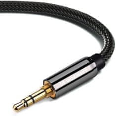 WOZINSKY Wozinsky ferde AUX kábel (hím-hím) mini jack kábel 3 m fekete
