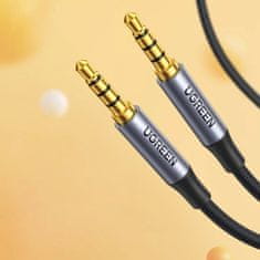 Ugreen Ugreen kábel AUX mini jack 3,5 mm (hím) - mini jack 3,5 mm (hím) 3m fekete (AV183)