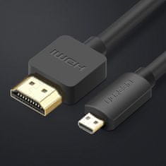 Ugreen Ugreen Micro HDMI - HDMI kábel 3m fekete (HD127)