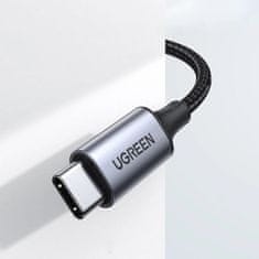 Ugreen Ugreen sztereó audiokábel AUX 3,5 mm mini jack - USB Type C tablet telefonhoz 1m fekete (CM450 20192)