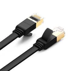 Ugreen Ugreen Ethernet hálózati patchkábel U/FTP Cat. 7 10Gb/s lapos 0.5m fekete (NW106)