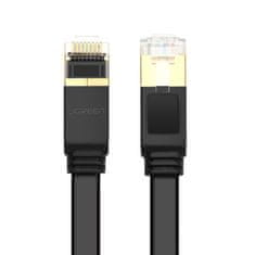 Ugreen Ugreen Ethernet hálózati patchkábel U/FTP Cat. 7 10Gb/s lapos 0.5m fekete (NW106)