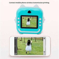 Netscroll Gyermekbarát digitális fényképezőgép, amellyel gyermeke azonnali fotóssá válhat, azonnali nyomtatás, instant eredmények, kreatív az egész család számára, InstantPrint