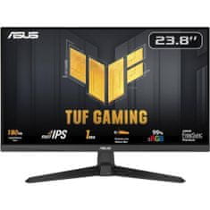 ASUS Tuf Gaming VG249Q3A Monitor 23.8inch 1920x1080 IPS 180Hz 1ms Fekete
