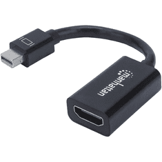 Manhattan 151528 video átalakító kábel 0,12 M Mini DisplayPort HDMI A-típus (Standard) Fekete (151528)