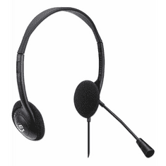 Manhattan 179850 fejhallgató és headset Vezetékes Fejpánt Iroda/telefonos ügyfélközpont USB A típus Fekete (179850)
