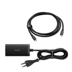 BASEUS Baseus hálózati HDMI HUB 2 x USB-C / HDMI 4K 30Hz 1.5m fekete + USB-C - USB-C 100W 40Gb/s kábel 1m
