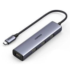 Ugreen Ugreen elosztó HUB USB-C - 4x USB 3.2 Gen 1 ezüst (CM473 20841)