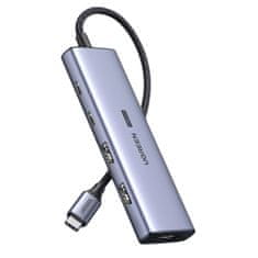 Ugreen USB C - HDMI / 2x USB C / 2x USB A HUB Ugreen CM500 - szürke