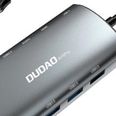 DUDAO Dudao 11in1 multifunkciós HUB USB-C - USB-C 60 W HDMI 3,5 mm mini jack SD kártyaolvasó VGA RJ45 3xUSB 3.2