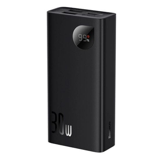 BASEUS Baseus Adaman Powerbank 20000mAh 30W fekete + USB-C kábel PPAD030001