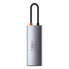 BASEUS Baseus Metal Gleam sorozat multifunkcionális USB HUB 5in1 USB Type C PD 100W HDMI szürke (WKWG020013)