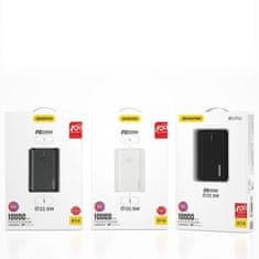 DUDAO Dudao Powerbank 10000 mAh Power Delivery Quick Charge 3.0 22,5 W fekete K14_Black