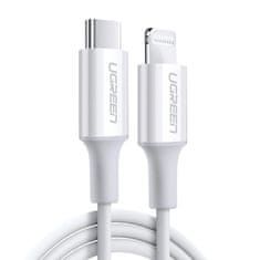Ugreen Ugreen MFi USB-C - Lightning 20W 3A kábel 1m fehér (US171)