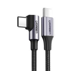 Ugreen Ugreen ferde USB-C - USB-C PD kábel 60 W 20 V 3 A 1 m fekete-szürke (US255 50123)