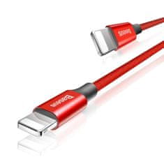 BASEUS Baseus Yiven szövetből fonott USB / Lightning kábel 1.8M piros (CALYW-A09)