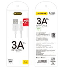 DUDAO Dudao USB / USB-C 3A kábel 1m fehér (L1T fehér)