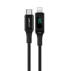 AceFast Acefast MFI USB-C - Lightning kábel 1.2m, 30W, 3A fekete (C6-01 Black)
