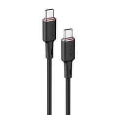 AceFast Acefast USB-C - USB-C kábel 1.2m, 60W (20V/3A) fekete (C2-03 fekete)
