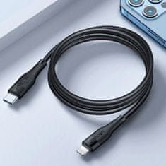 Joyroom Joyroom USB C - Lightning PD 2.4 A 20 W gyorstöltő kábel 1.2 m fekete (S-1224M3)