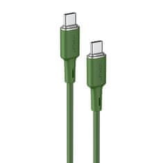 AceFast Acefast USB-C - USB-C kábel 1.2m, 60W (20V/3A) zöld (C2-03 oliver green)