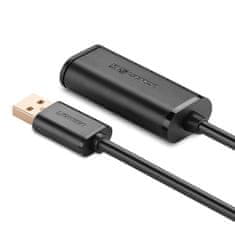 Ugreen Ugreen USB 2.0 480 Mbps aktív hosszabbító kábel 5 m fekete (US121 10319)