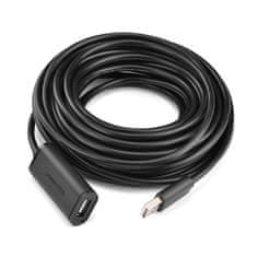 Ugreen Ugreen USB 2.0 480 Mbps aktív hosszabbító kábel 5 m fekete (US121 10319)