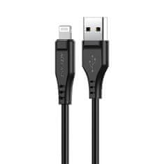 AceFast Acefast MFI USB - Lightning kábel 1.2m, 2.4A fekete (C3-02 fekete)