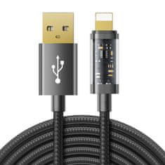 Joyroom Joyroom USB - Lightning töltő / adatkábel 2.4A 20W 2m fekete (S-UL012A20)