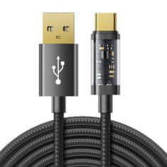 Joyroom Joyroom USB - USB-C töltő/adatkábel 3A 2m fekete (S-UC027A20)