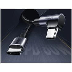 Ugreen Ugreen ferde USB-C - USB-C PD kábel 60 W 20 V 3 A 1 m fekete-szürke (US255 50123)