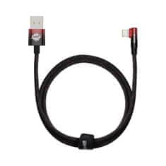 BASEUS Baseus MVP 2 USB / Lightning oldalsó csatlakozó kábel 1m 2.4A piros (CAVP000020)