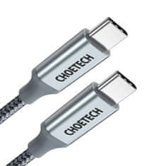 Choetech Choetech USB-C - USB-C 5A 100 W PD 480 Mbps kábel 1,8 m szürke (XCC-1002-GY)