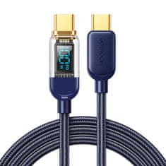 Joyroom Joyroom USB C - USB C 100W kábel 1,2 m kék (S-CC100A4)