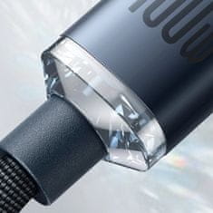 BASEUS Baseus Crystal Shine USB-C - USB-C 100W kábel 2m lila (CAJY000705)
