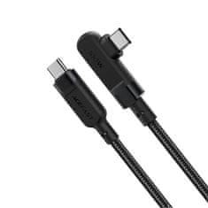 AceFast Acefast ferde USB-C - USB-C kábel 2m, 100W (20V/5A) fekete (C5-03 Black)