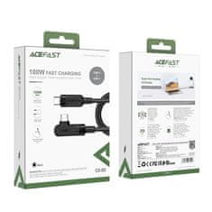 AceFast Acefast ferde USB-C - USB-C kábel 2m, 100W (20V/5A) fekete (C5-03 Black)