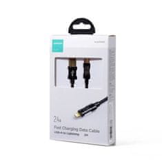 Joyroom Joyroom USB - Lightning töltő / adatkábel 2.4A 20W 2m fekete (S-UL012A20)