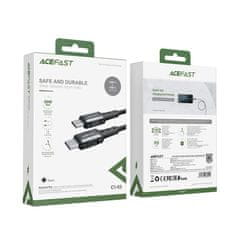 AceFast Acefast USB-C - USB-C kábel 1.2m, 60W (20V/3A) fekete (C1-03 fekete)