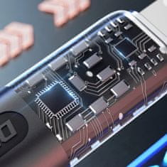 DUDAO Gyorstöltő kábel 120W 1m 3in1 USB - USB-C / microUSB / Lightning Dudao L22X
