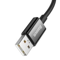 BASEUS Baseus Superior SUPERVOOC USB-A és USB-C 65W közötti kábel 1m fekete