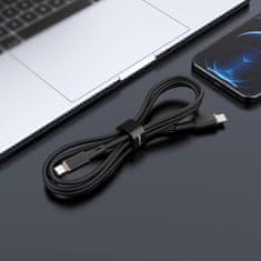 AceFast Acefast MFI USB-C - Lightning kábel 1.2m, 30W, 3A fekete (C2-01 fekete)