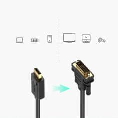 Ugreen Ugreen DisplayPort - DVI kábel 2m fekete (DP103)