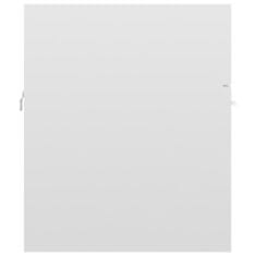 Vidaxl magasfényű fehér forgácslap mosdószekrény 41 x 38,5 x 46 cm 804644