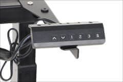 STEMA Elektromos asztalkeret PRATO 04-3T/B. Elektromos magasságállítás 59-123,5 cm. 3 magassági pozíció memória. Ütközésgátló rendszer. Manuális hosszállítás 107-170 cm. 3 szegmenses láb. Fekete szín.