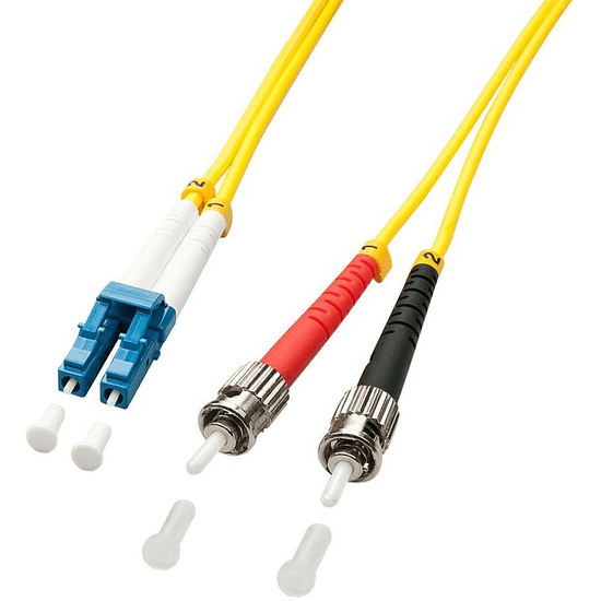 Lindy 1m LC/ST száloptikás kábel Többszínű, Sárga (47460)