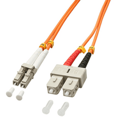 Lindy 3.0m OM2 LC - SC Duplex száloptikás kábel 3 M Narancssárga (46992)